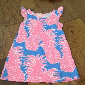 Lilly Pulitzer Pink and Blue Pineapple Dress